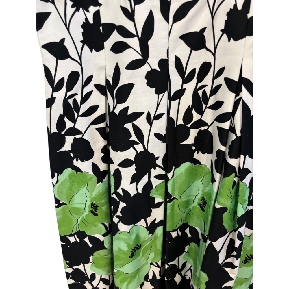 Jessica Howard Plus Size Green White Black Side Zip Sundress Size 16 - Picture 5 of 5